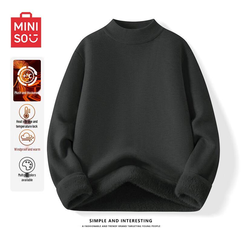MINISO Men's Thick Thermal Turtleneck Sweater