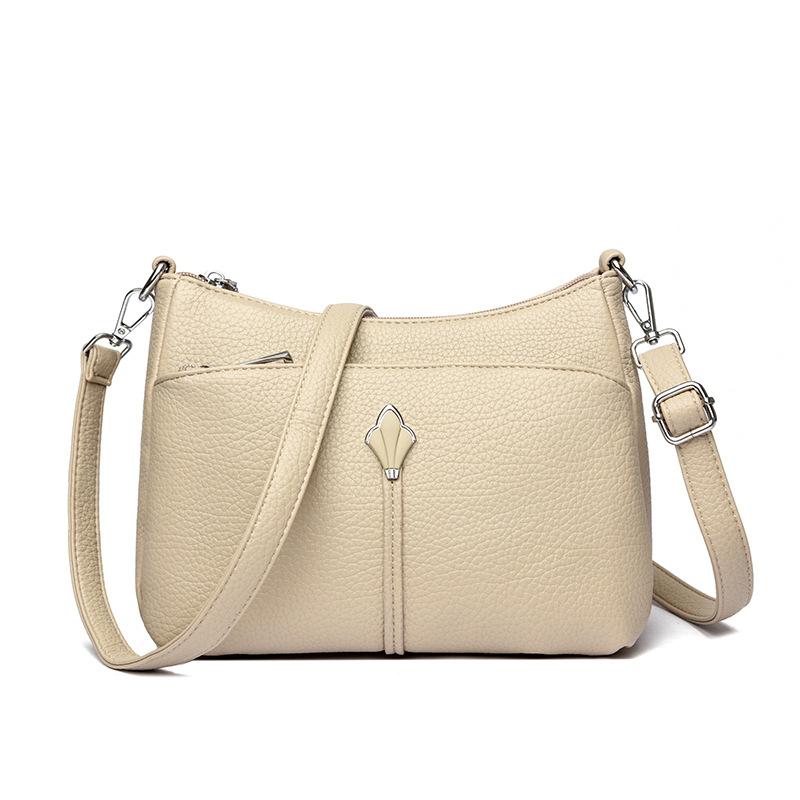 Nischen-Textur Umhängetasche für die Achselhöhle, Schlicht und Vielseitig, Mehrere Fächer Mama Tasche, Pendler Einzel Schulter Kleine Quadratische Tasche