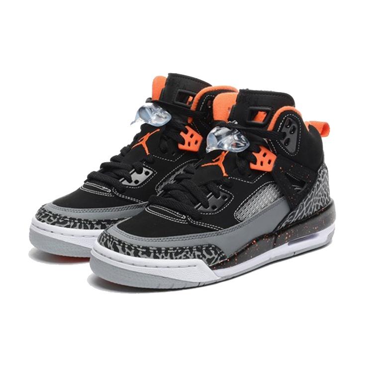 (GS) Air Jordan Spiz'ike 'Black Electric Orange' Kids' 317321-080