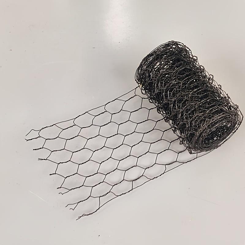 

1/10M Wire Mesh Garden Fixing Net DIY Chicken Rabbit Cage Breeding Floral Arrangements Wire Mesh Fence Hexagonal Wire Netting 1roll(1 M) чёрный