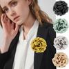 Elegant 3D Satin Fabric Brooch - Large Floral Pin for Sweaters and Suits (10cm)