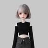 Fashion Off Shoulder Top T-shirt Mini Princess Skirt Clothes for 1/4 BJD 45cm Dolls