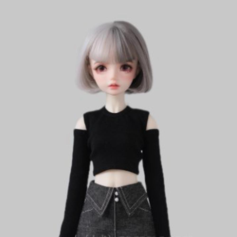 Fashion Off Shoulder Top T-shirt Mini Princess Skirt Clothes for 1/4 BJD 45cm Dolls