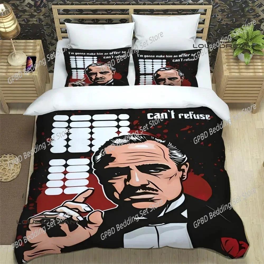 Comforter The Godfather Bedding Set 3D Printed Suitable For Bedroom Kids Home Textile