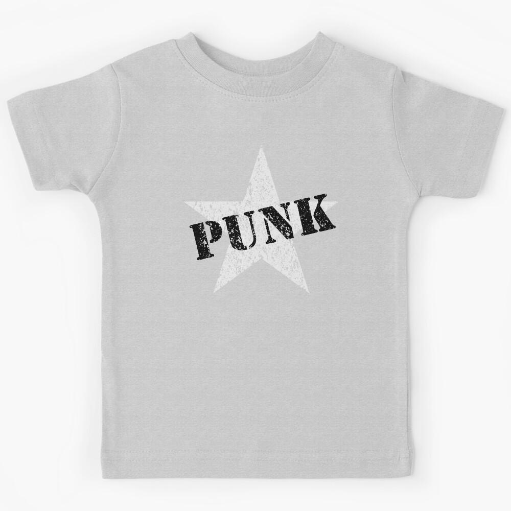 PUNK - Road worn - Distressed - Grunge - Star Logo Kids T-Shirt 100