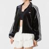adidas Originals Striped Breathable Knitted Sports Zip-Up Long Sleeve Jacket Women Jackets KR6511