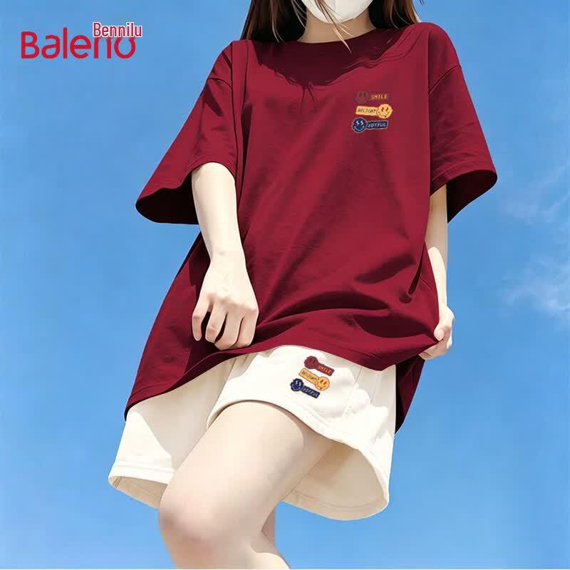 Baleno Women s Pure Cotton Printed Casual Set L