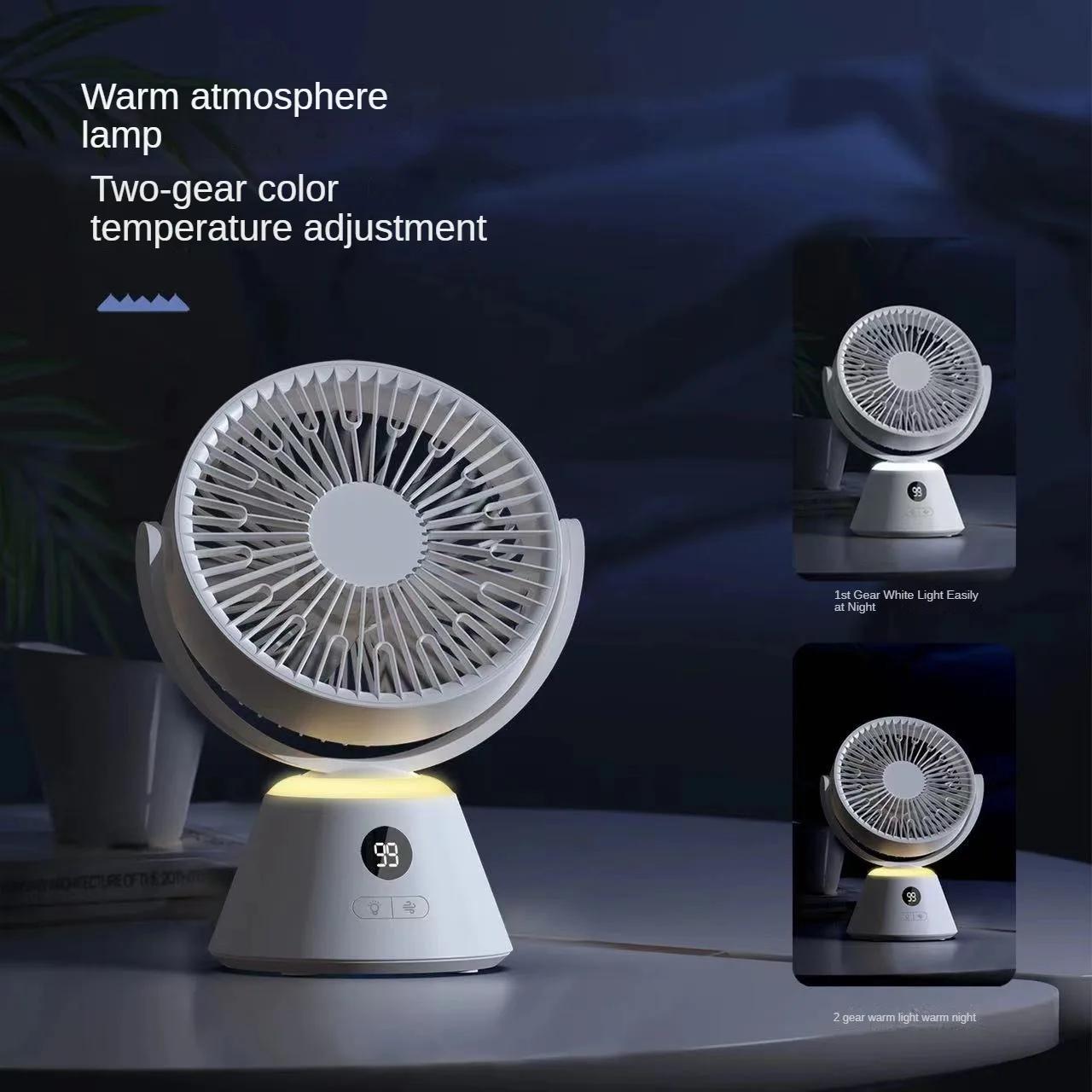 

Новый многофункциональный электрический вентилятор циркуляционный настольный электрический вентилятор беспроводной портативный мини-вентилятор с зажимом для руки USB тихий белый