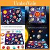 Wooden Childrens Space Education Puzzle With Solar System And Planets For Learning And Cognitive Development
