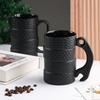 3D Black Ceramic Tyre Mug Cup Wheel Tire Mug Cup