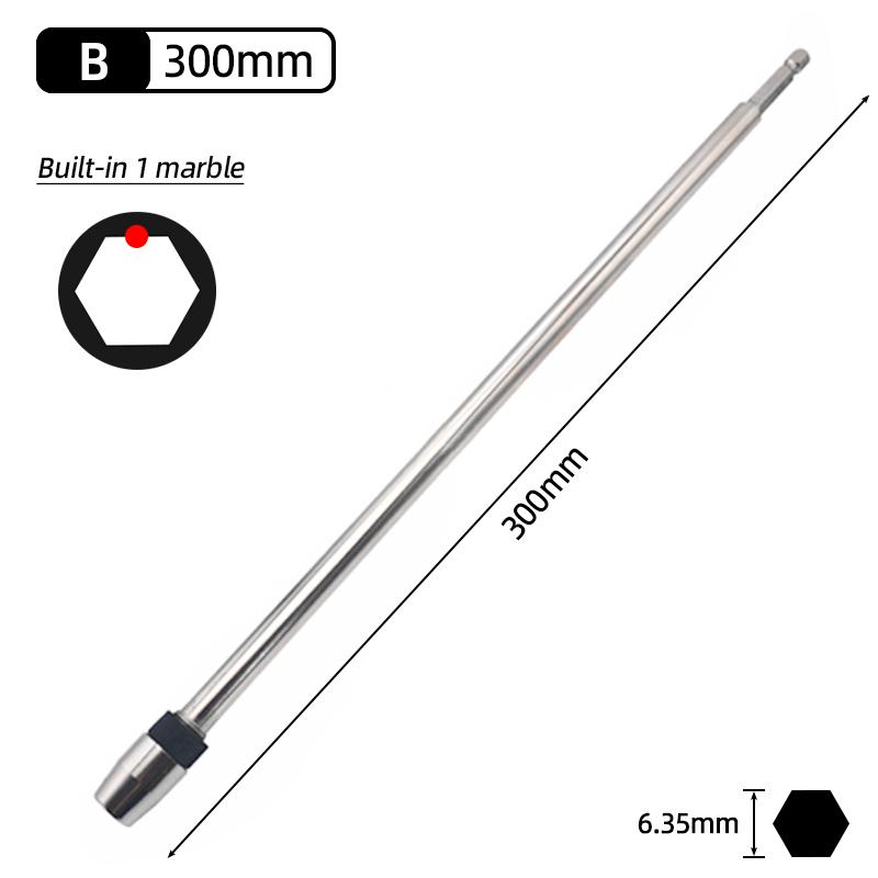 6 Size Extension 1/4 Hex Screw Socket Screwdriver Bit Holder Magnetic Impact Driver Drill Bit Adapter Quick Release Power Tools