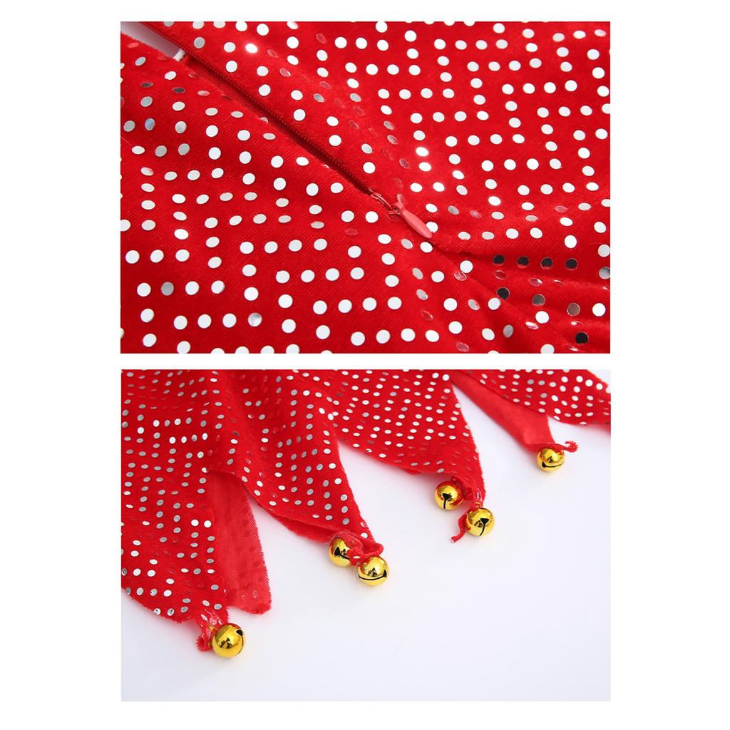 Christmas Set Girls' Velvet Party Performance Dress