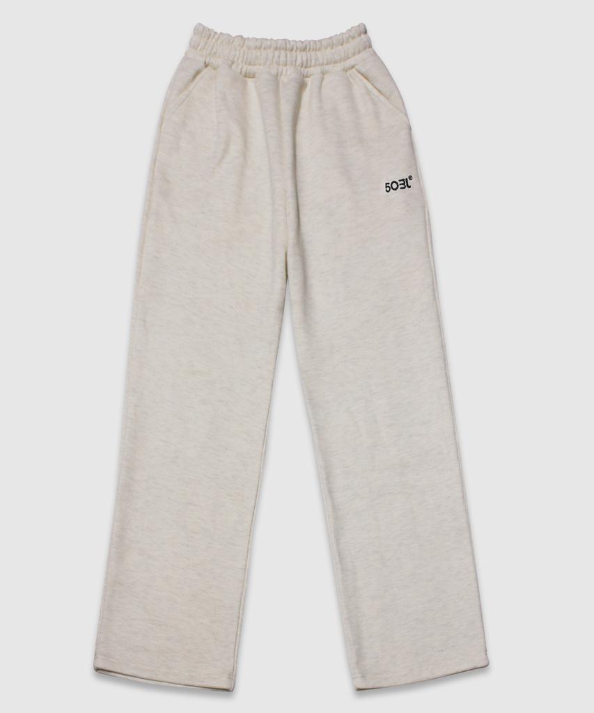 5OML Wide Logo Pants (Oatmeal)