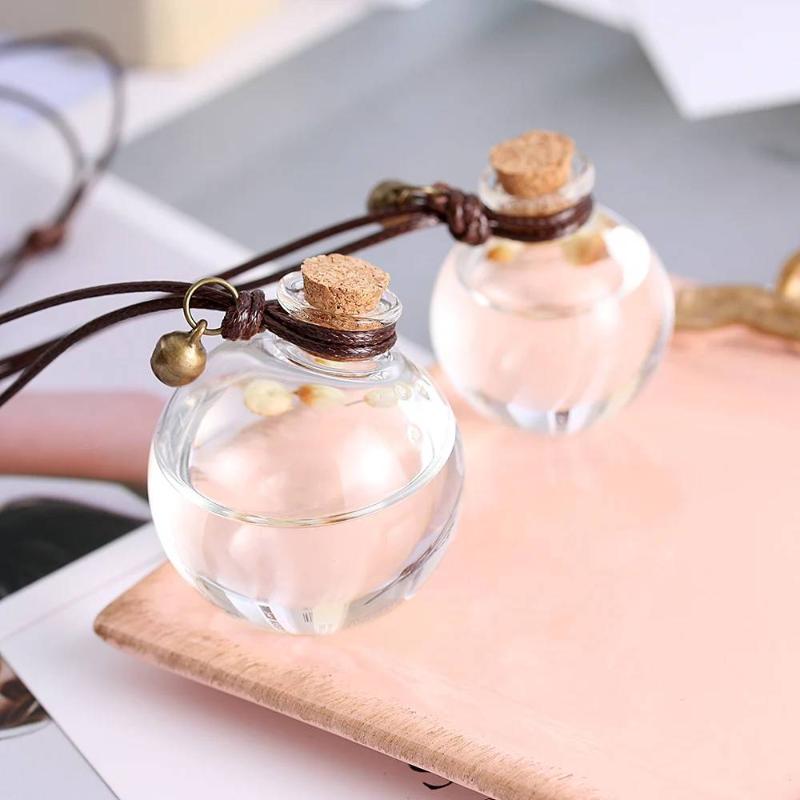 Car Perfume Bottle Perfume Pendant Household Storage Bottle Air Freshener With Flower For Essential Oils Auto Ornament