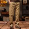 Jeep Men's Straight Leg Cargo Casual Trousers