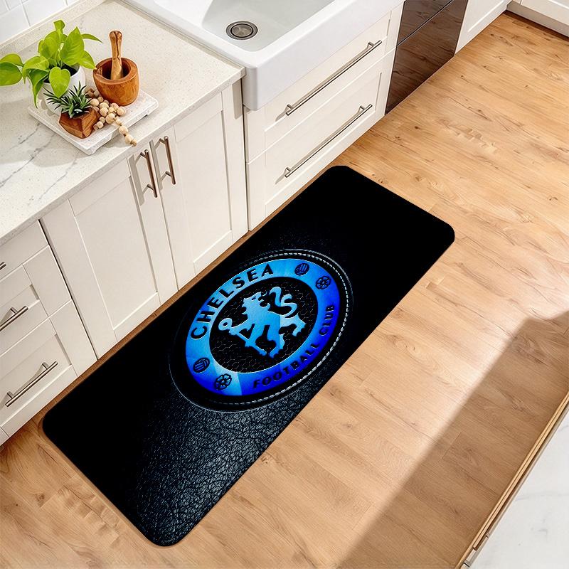 Chelsea FC Print Flannel Kitchen Mat Christmas Soft Area Rug Non Slip Floor Carpet Home Decoration