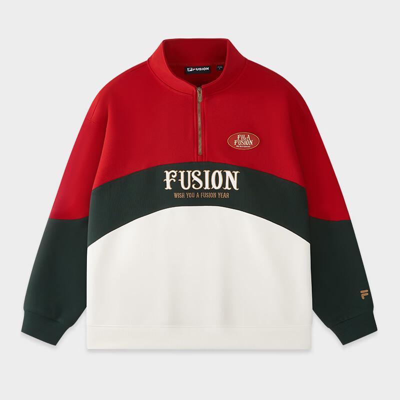 

FILA FUSION Men s Colorblock Pullover Sweatshirt S