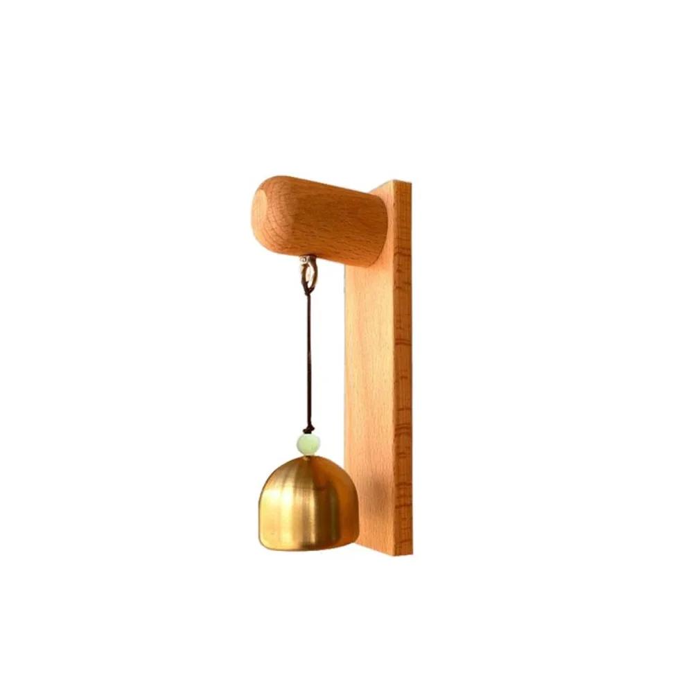 Wooden Door Bell Hanging Decorative Door Opening Shopkeepers Bell Delightful Sound Japanese Style Wind Chime for Business Garden