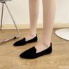 Shallow Mouth Comfort Women Shoes Fashion Slip On Lightweight Breathable Flats Women Soft Bottom Pointed Toe Boat Shoes