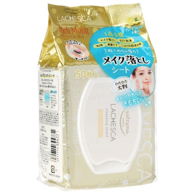 Kose - Softymo Lachesca Cleansing Sheet Rich Moist 50 pcs