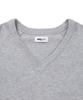Michikoleondeonkosino Basic V-Neck Wool Knit Melange Gray