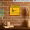 2D Flat, 1pc Metal Aluminium Sign, If You Are Sad Borrow My Smile Funny German Quote Sign, Vintage Aluminium Wall Art, Rustic Decorative Plaque for