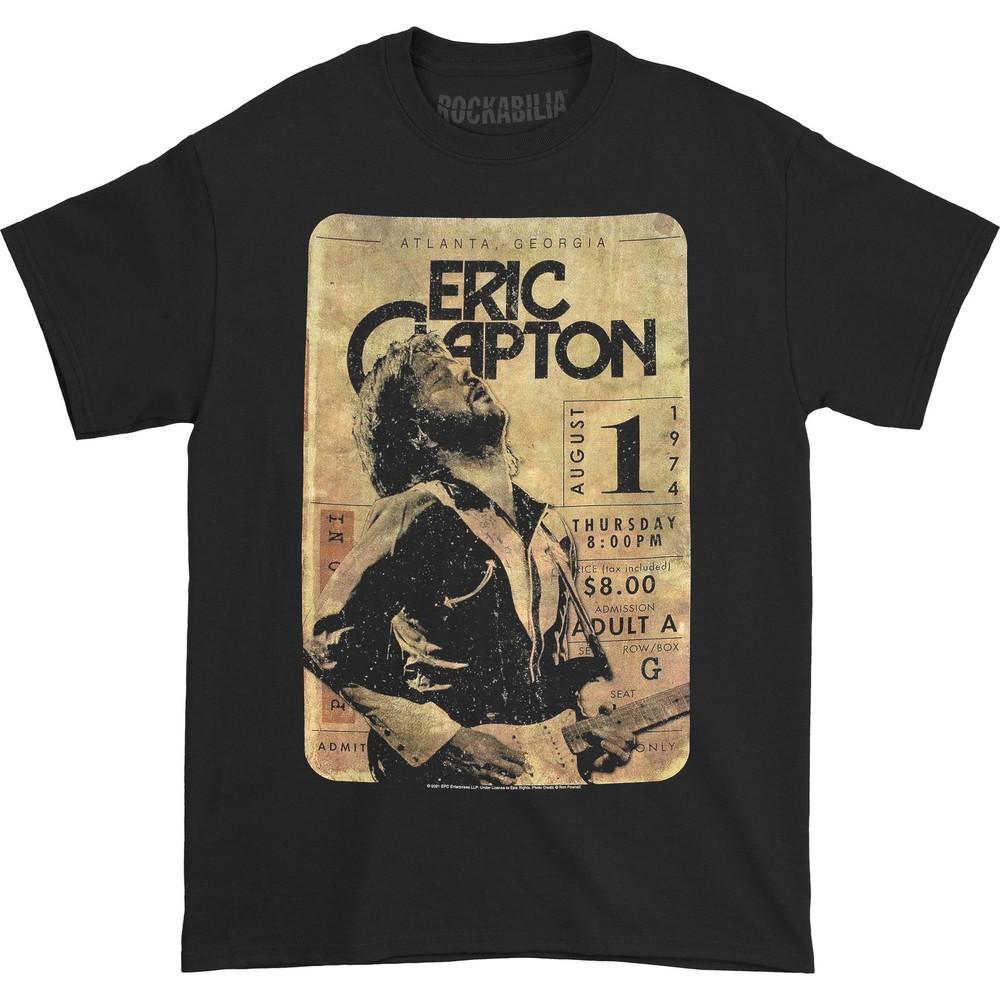 

Men s Eric Clapton Concert Ticket Slim Fit T-shirt Black L