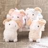 Cute Mini Fluffy Sheep Plush Keychain Soft Fuzzy Skin-Friendly Bag Pendant for Backpack Decor Birthday Gifts for Kids Girls