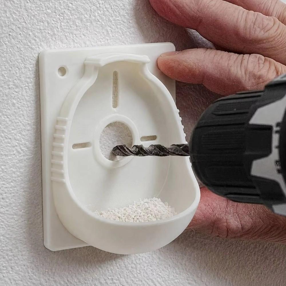 Wall Mounted Drill Dust Collector Central Drill Opening Hole Drilling Catcher Home Improvement