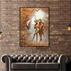 Wonderful Romantic Couple Abstract Painting On Canvas Wall Art HD Pictures Lovers Posters and Prints Warm Home Living Room Decor