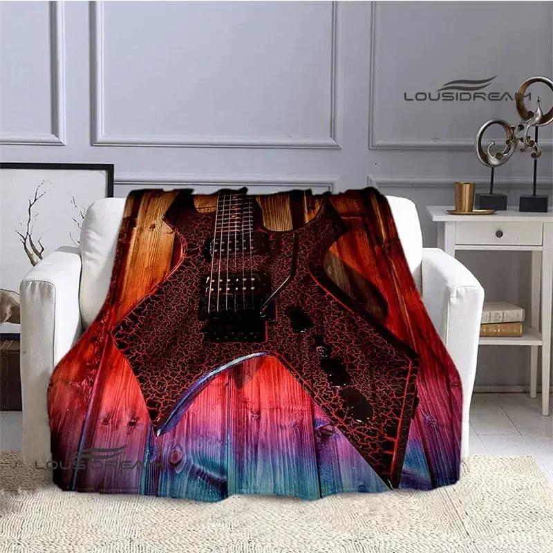 B.C.rich guitar logo printed blankets Picnic blanket Flange Warm blanket Home travel blankets bed linings birthday gift