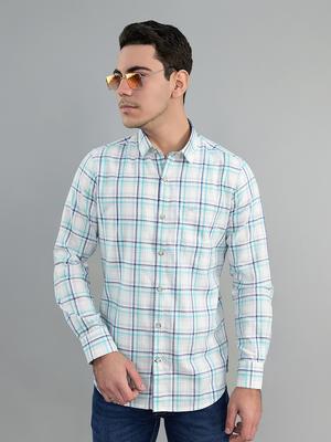 Mens Regular Fit Check Full Sleeve Shirt