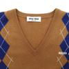 MIUMIU Excellent condition cashmere knit vest, brown, size 36, MMV042, made in 2012 Best 36 BrownUsed