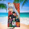 Anime I-Inuyasha Vintage Microfiber Printed Beach Towel Mountain Climbing Yoga Beach Swimming Running Absorbent Soft Towel