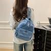 Zaino in Denim Multifunzionale da Donna