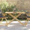 VidaXL Folding Garden Table 110x55x75 Cm Bamboo, Bamboo Garden Table, Patio Table, Outdoor Furniture, Table 365879