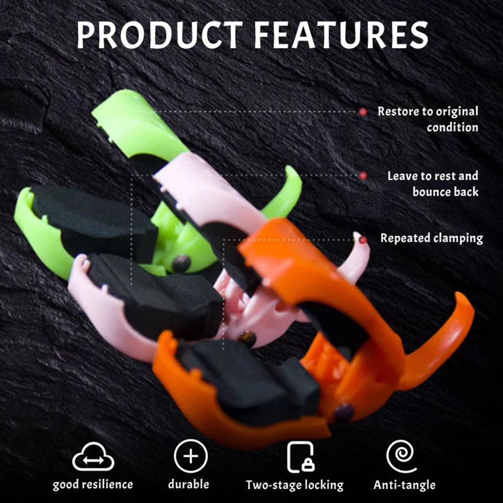 2pcs Fishing Rod Holder Elastic Lure Rod Holder Fishing Rod Quick Fixing Clip New Fishing Rod Holder Prevent Entanglement