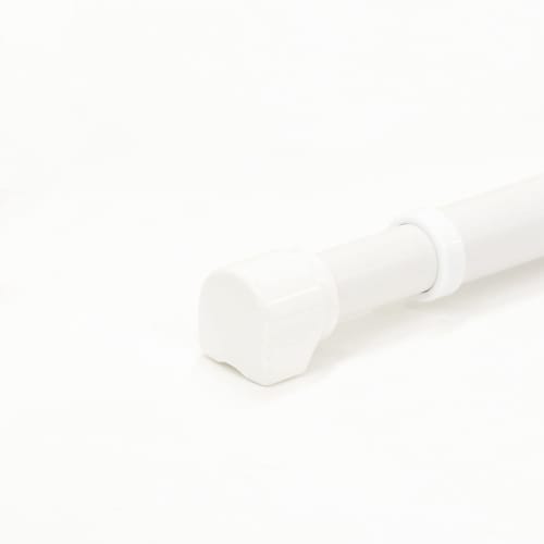 Bestco Slim Telescopic Clothes Drying Pole, 105-180cm, White, Short, NY-160