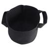 Black Plants Growing Bag Vegetable Flower Aeration Planting Pot Container (3 Gallon 20 x 25cm)
