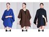 European & American Autumn/Winter Fashion Shawl Cape: Plus Size Knitted Cardigan Cloak for Women