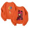 Children's Fashionable Lightweight Long-sleeved Round Neck Pullover With Pockets Printed Pullover