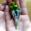 Artistic Bouquet Accessory Brooch Lightweight Alloy Vase Silhouette Insert Real/Dried
