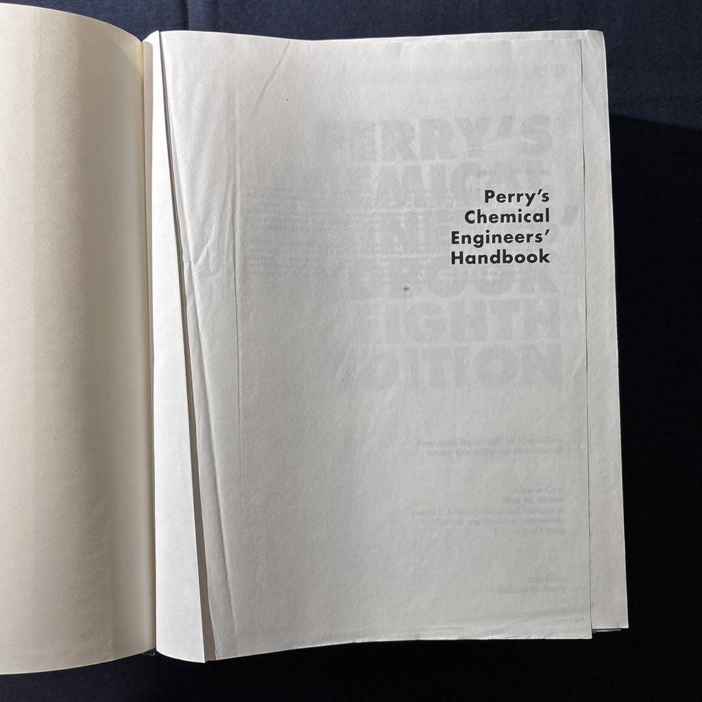 [USED] Perry’s Chemical Engineers’ Handbook 8th