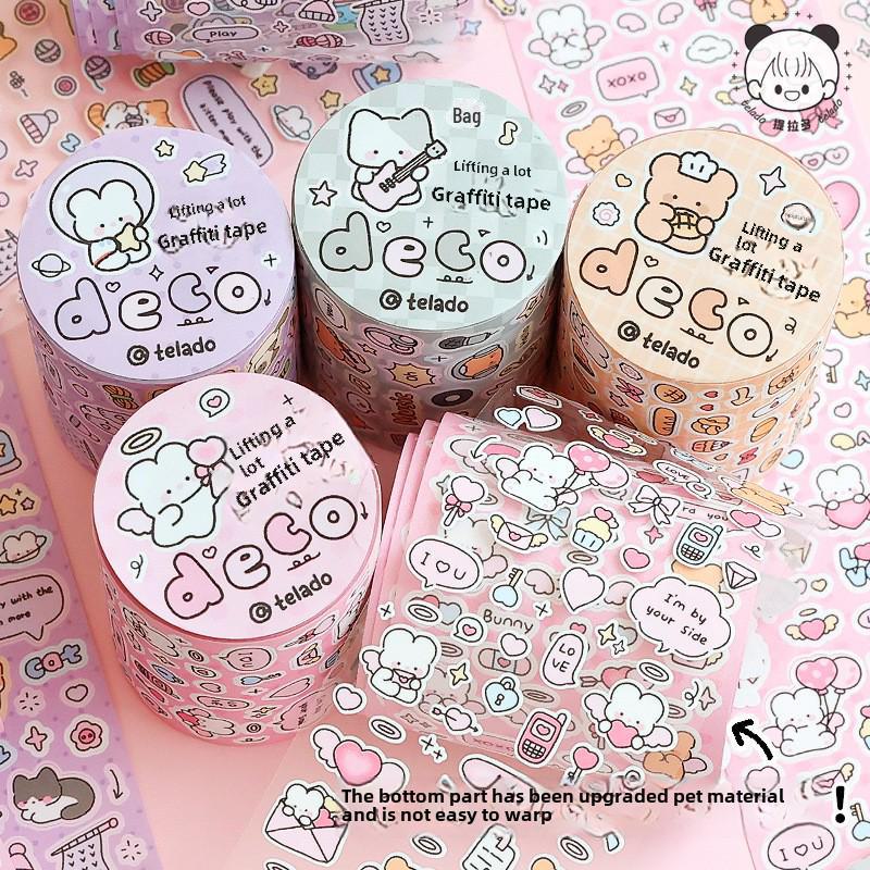 

Tirado Graffiti Notebook Tape - Cute Cartoon Decorative Stickers