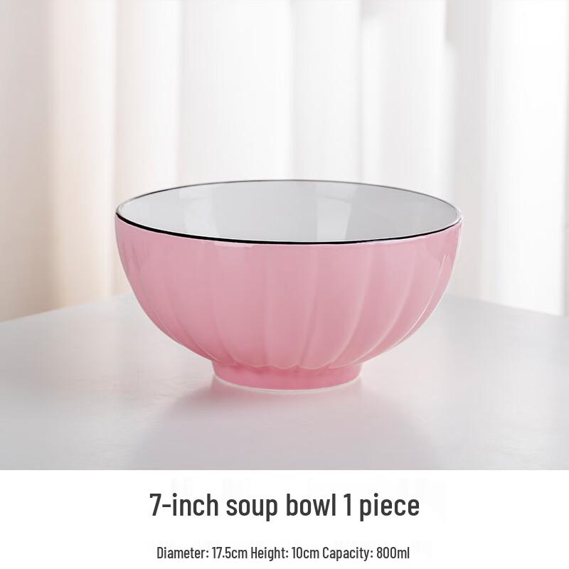 ZISIZ Ceramic Pumpkin Soup Bowl