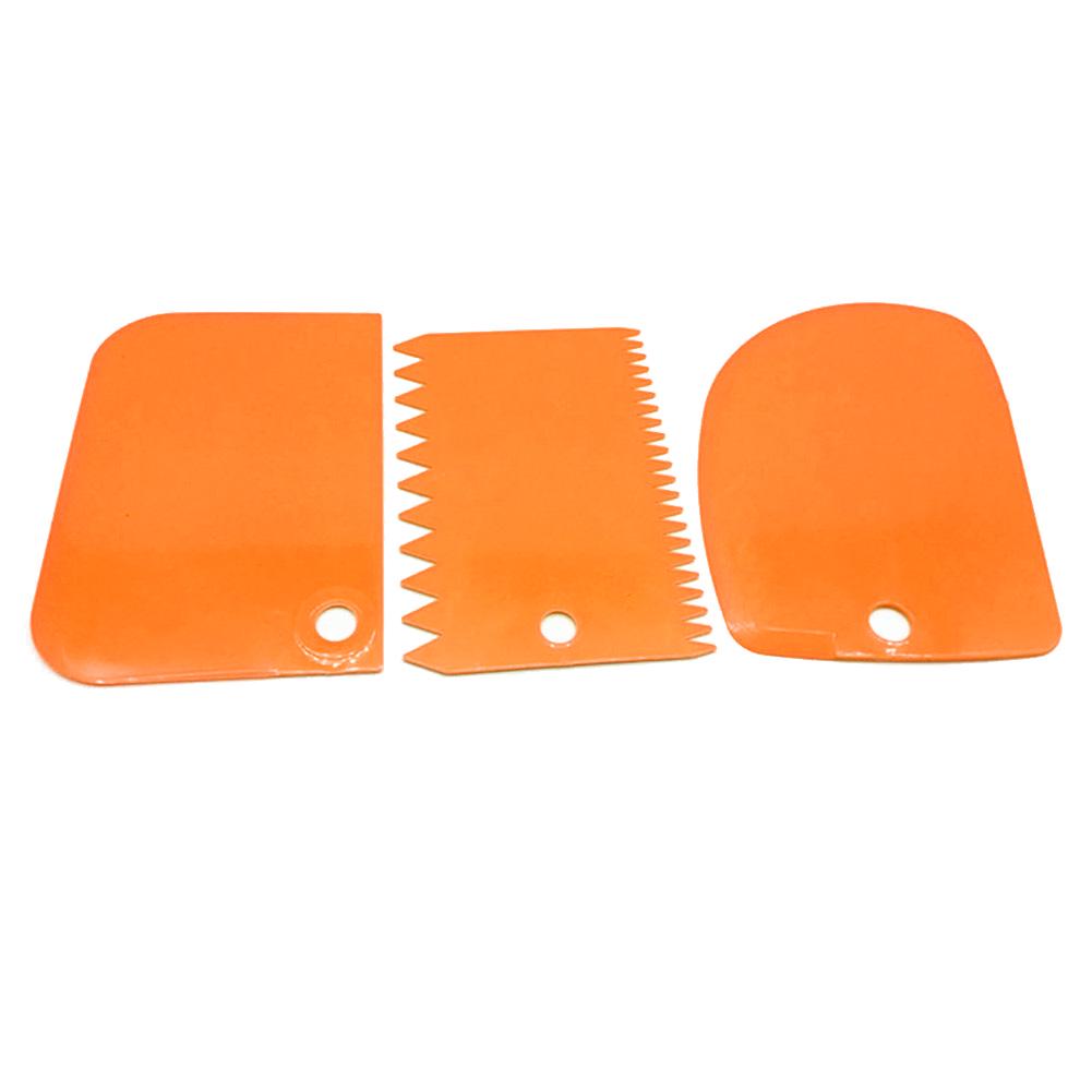 3 Stücke Gerade Bogen Zahnform Creme Brotschneider Kuchen Pastöse Schaber Backwerkzeuge