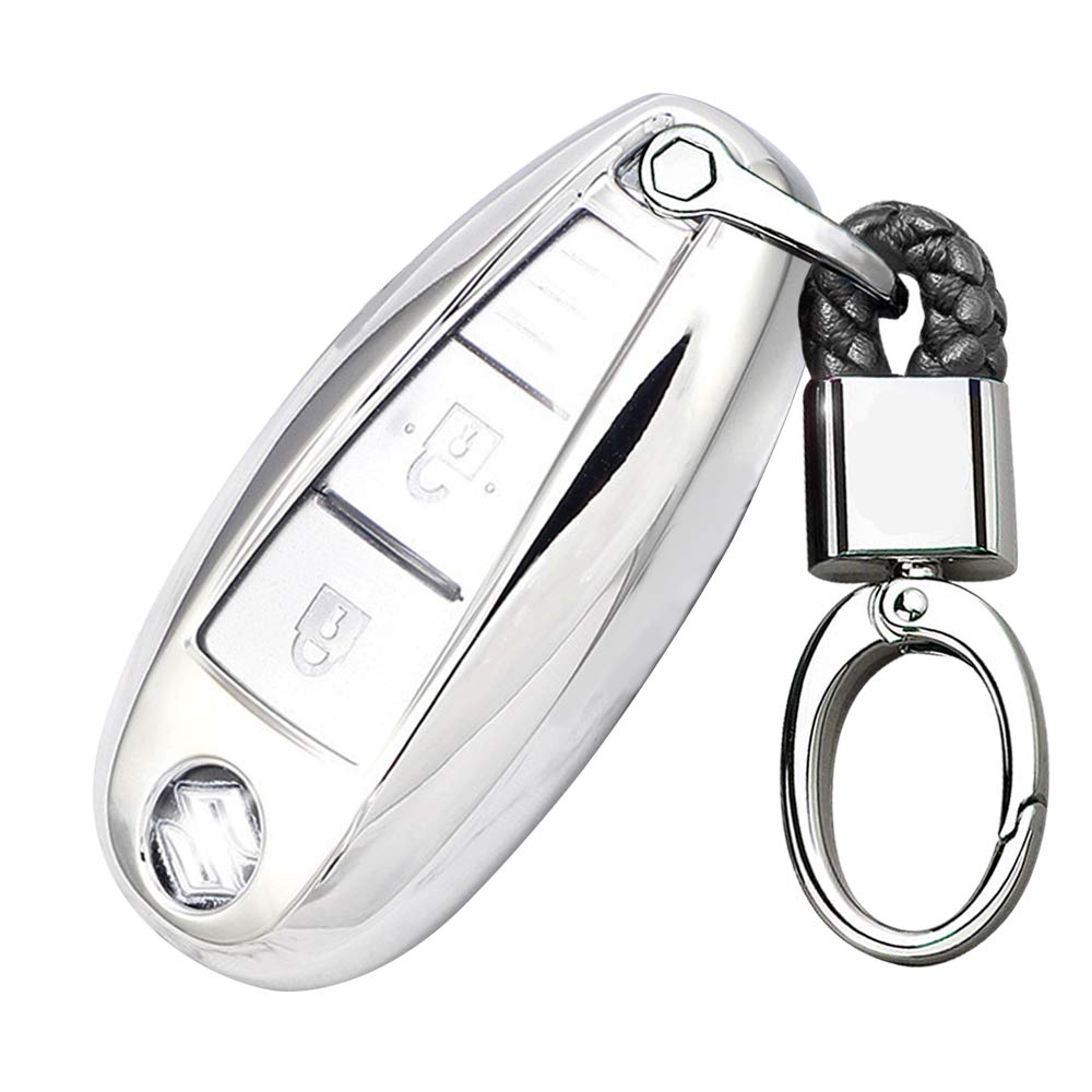 

Чехол для ключа Suzuki, Брелок для ключей Suzuki Высококачественный глянцевый Гибкий материал ТПУ Модный Грязе- и царапиноустойчивый Выбор нескольких цветов Легкий и длинный