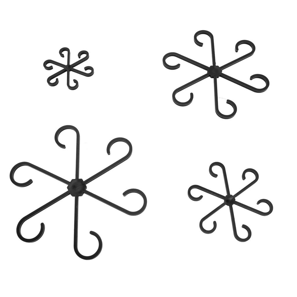 4Pcs Plants Stem Holders Set 4 Different Sizes Waterproof Reusable Portable Vine Support Clips for Climbing Plants