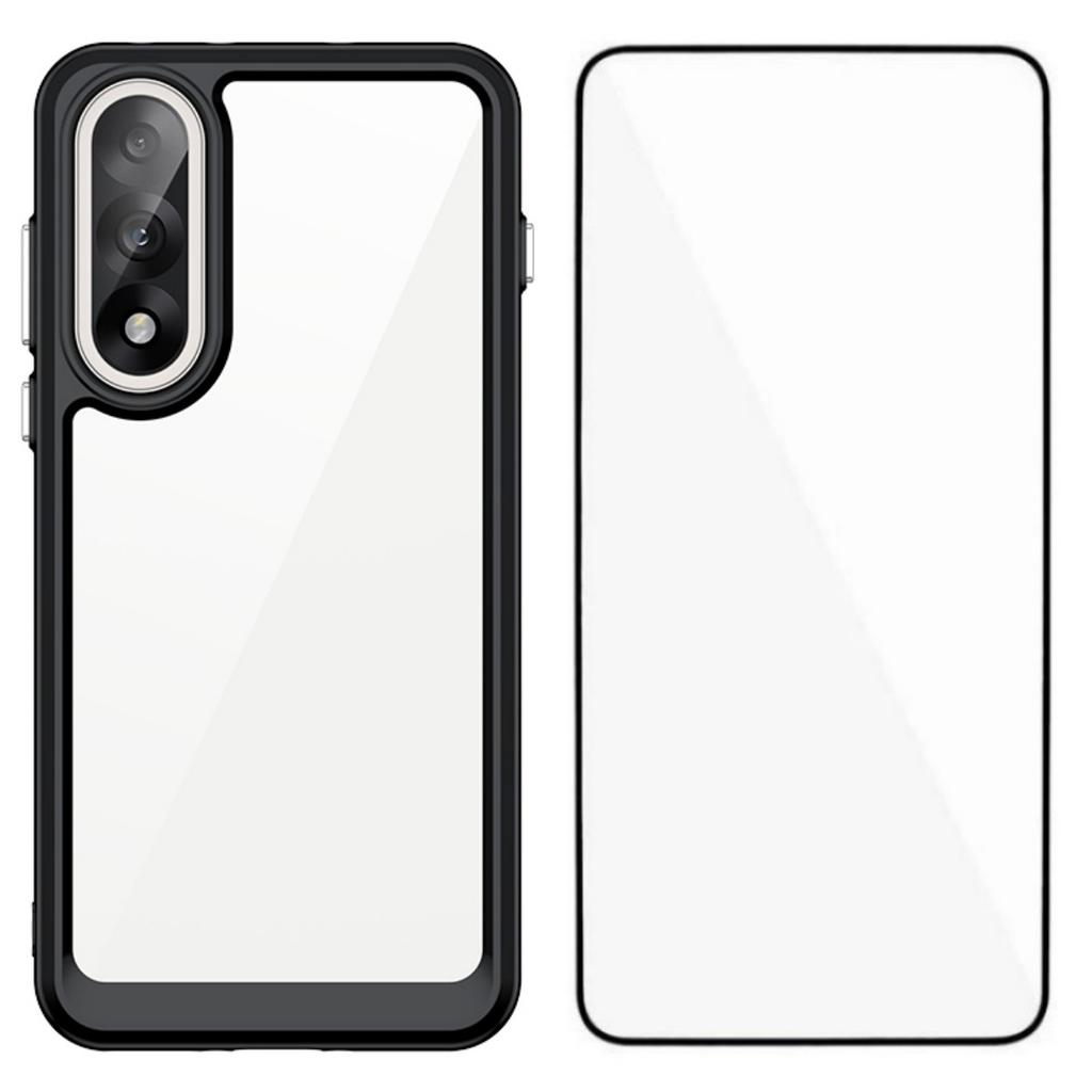 For OnePlus Ace 5 Ultra 5G/OnePlus Nord 5 5G Phone Case WANLONFENG XC Series TPU Acrylic Cover with Tempered Glass (Big Lens Hole)