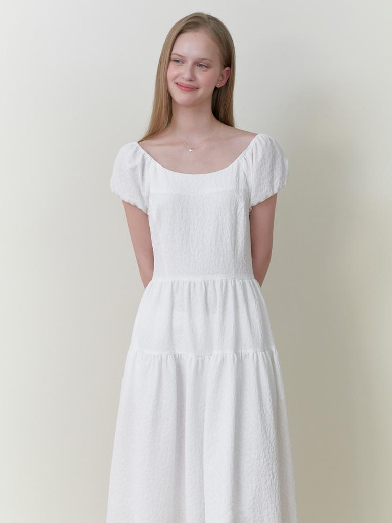 Liel Princess Line Dress (White)